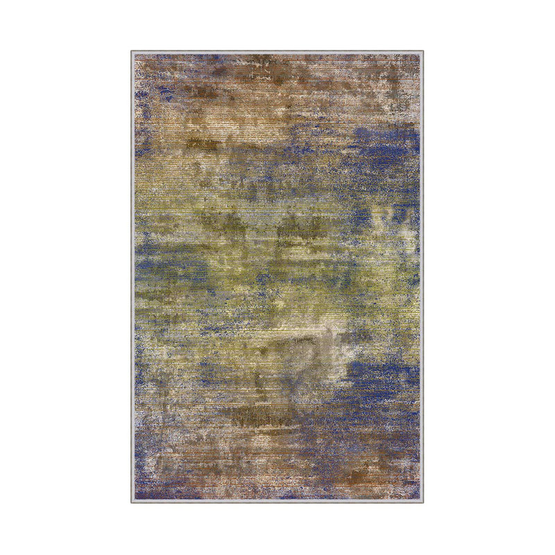 Premium Woven Area Rug (1.6 x 2.6 Feet), 100% Polyester, 0.3 in Pile Height | Antibacterial, Non-Slip PVC Dot Underside | Machine Washable, 3D Digital Print | Ideal for Living Room, Bedroom & Entryway Decor