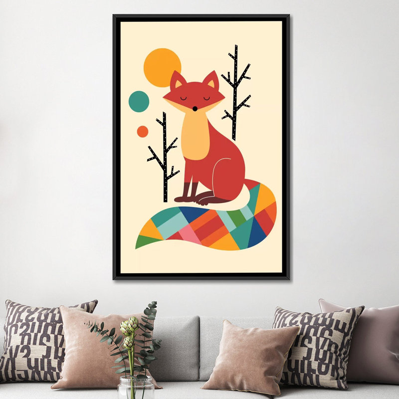 « arc-en-ciel »-impression sur toile tendue, H 60 po x l 40po x P 1,5 po, Toile tendue, Pas de tapis