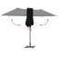 Garden Parasol Polyester and Aluminium Outdoor Shade UV Sun Protection-1543355936