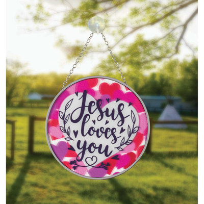 Jesus Loves Me Suncatcher