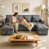 Velours gris foncé