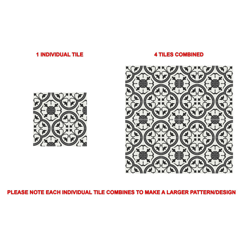 Vienna Gloriette 24" x 24" Porcelain Spanish/Moroccan Look Tile