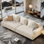 Canapé modulaire modulaire Cloud, canapé surdimensionné pour quatre personnes de 109,44 po, convenant aux salons et aux bureaux, canapé en lin et coton beige.