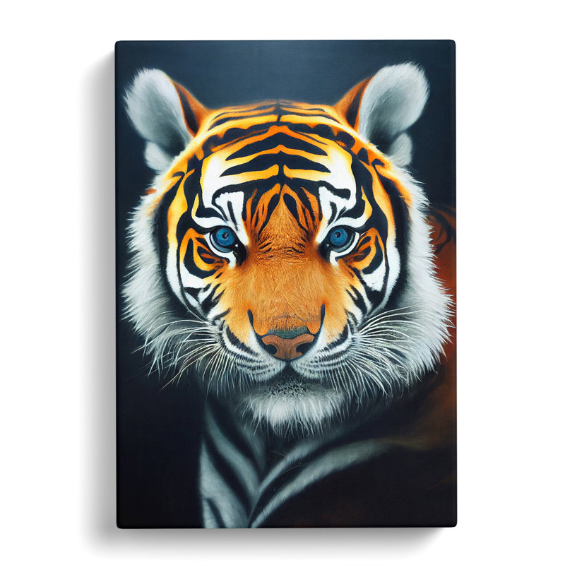 Striking Tiger No.3 - Wrapped Canvas, 76cm H x 35cm W x 3cm D