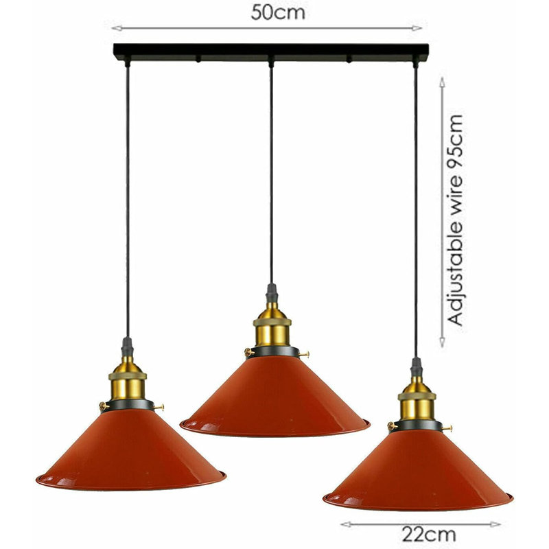 3 - Light Pendant, Orange