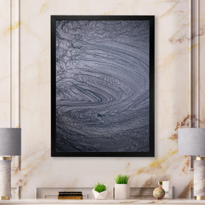 Art mural sur toile luxueux gris fluide et moderne III