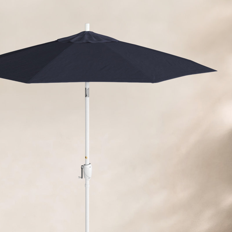 Parasol de marché 7,5', Sunbrella®, Blanc, Spectrum Indigo Sunbrella®
