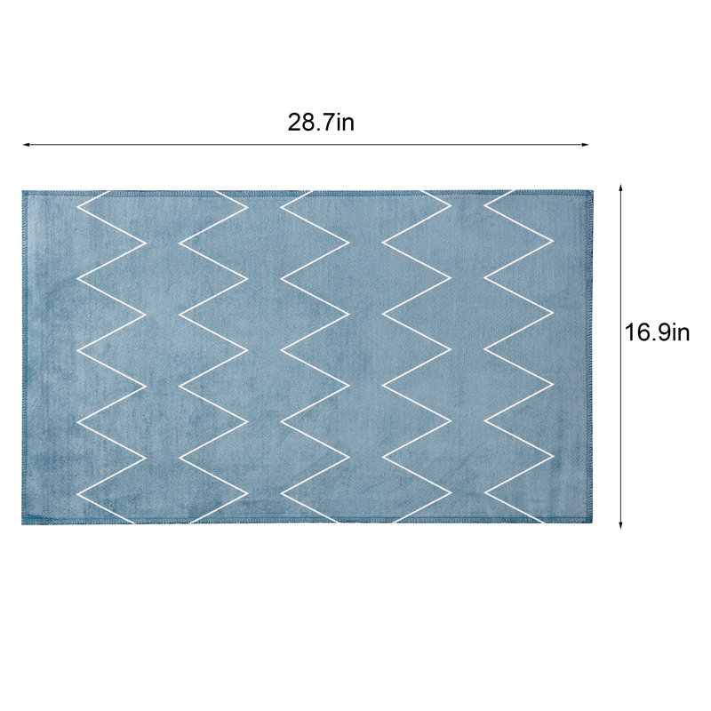 Jebreel Non-Slip Indoor Doormat, 16.9" W x 28.7" L