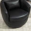 Chryssi Faux Leather Swivel Barrel Chair-1975871542