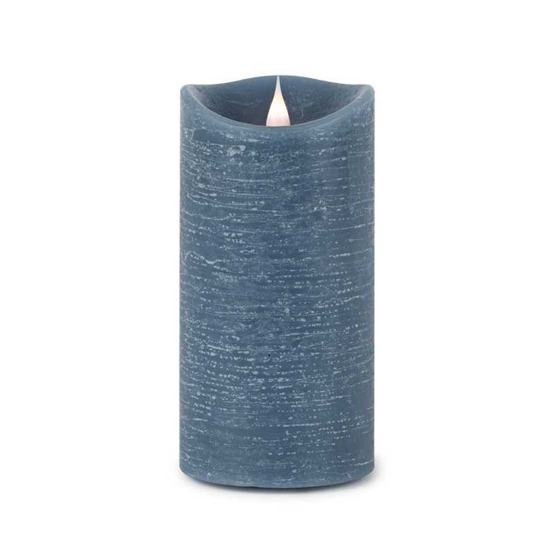 Bougie pilier à DEL sans parfum Simplux, Bleu