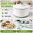 Tempered Glass 8 Inch Diameter Round Trivet Serving Board