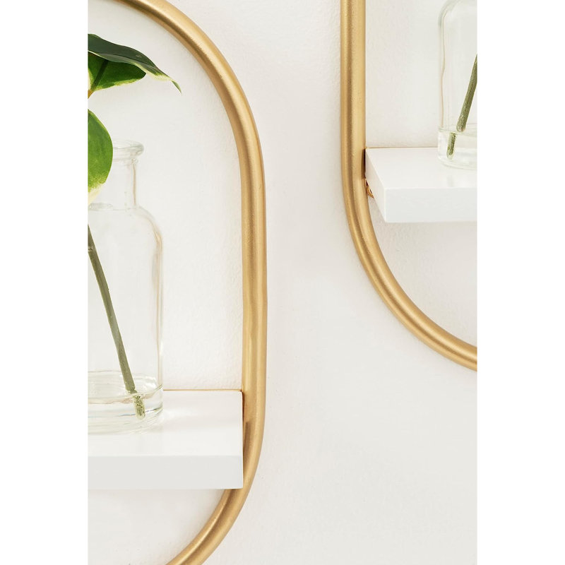 Eyve 2 Piece Oval Floating Shelf