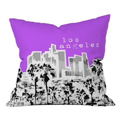 Bird Ave Los Angeles Throw Pillow