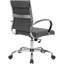 Chaise de bureau LeisureMod Benmar, gris anthracite-134285504
