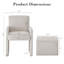 Fauteuil demi-tonneau rembourré avec repose-pieds-106359934
