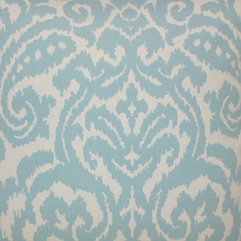 Taie décorative Wafai Ikat, Européen, Bleu ciel