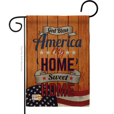 Drapeau de jardin à double face 13 po x 18,5 po Atlanta The Home Aisle® G161075-Db Atlanta My Home