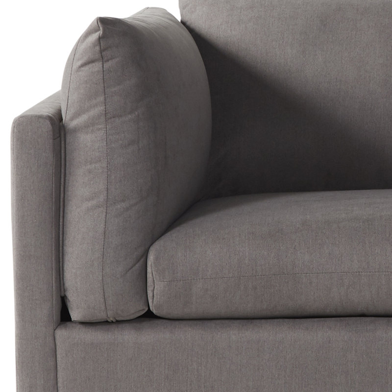 Fauteuil surdimensionné Enda, Gris carbone