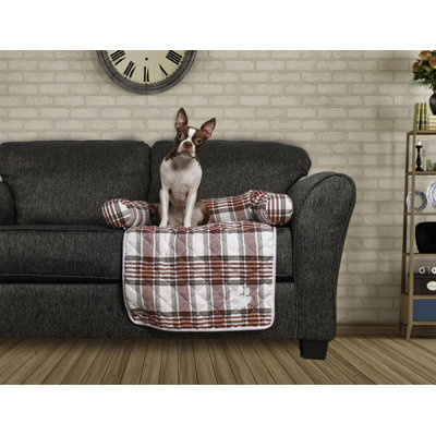 Safire Striped Orthopedic Polyester Pet Bed