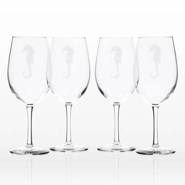 Mermaid 17 oz. Acrylic All Purpose Wine Glass (Set of 6) Trinx