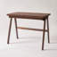 Bureau d'ordinateur 100% bois d'hévéa massif, bureau d'écriture rétro en noyer avec tiroir, structure robuste en A, table d'étude de bureau à domicile standard de 39,37 po x 21,65 po, 0,71 po d'épaisseur