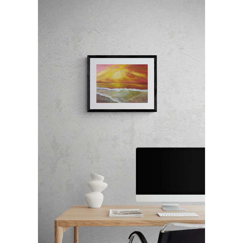Prise en charge par Alicia Lopez - Peinture, Toile avec cadre noir, 24" H x 32" W