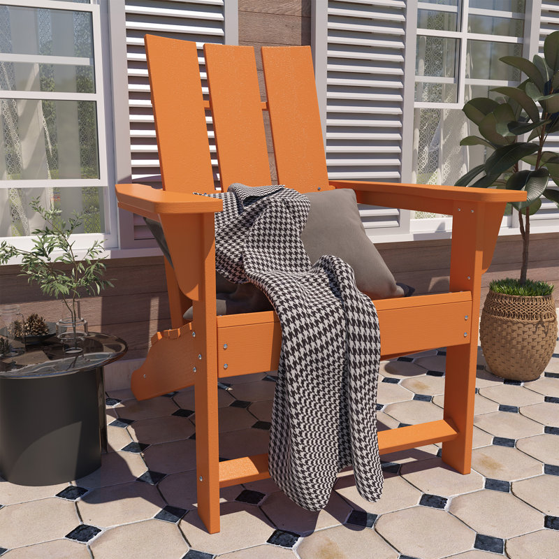 Chaise Adirondack pour l'extérieur, Orange