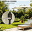 Petit demi-parasol ventilé avec demi-parasol extérieur-1074046214