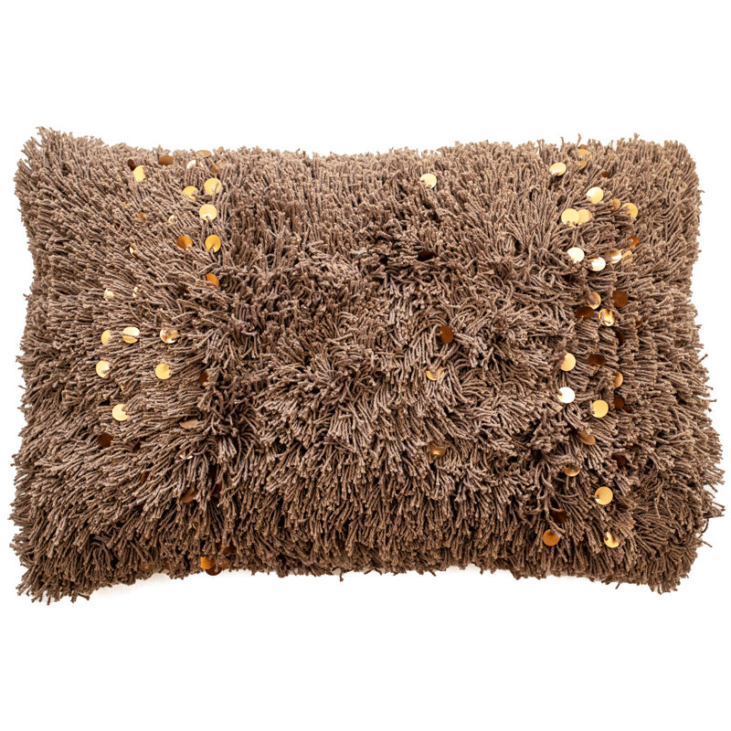 Abstract Rectangle Throw Cushion, Mink