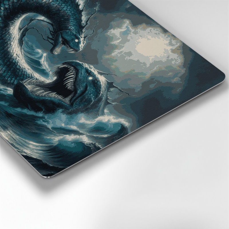 Art mural gris Sci Fi Leviathan, H 240 po x l 240 po x P 0,05 po