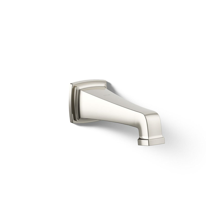 Riff Wall-Mount Non-Diverter Bath Spout, Cream