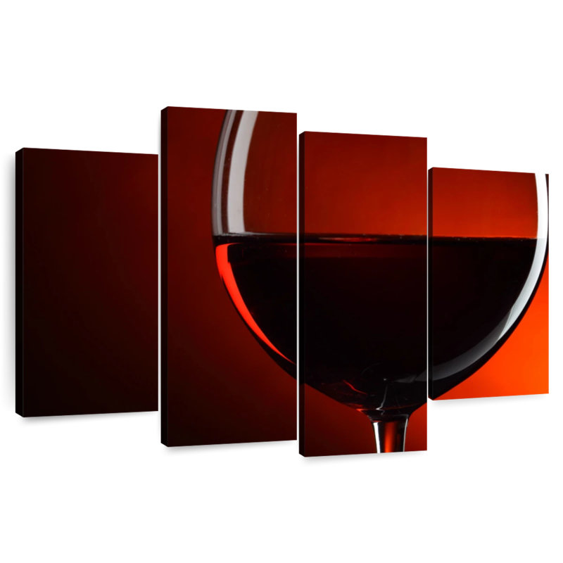 Silhouette de verre à vin rouge Yarlin, H 22 po x l 36 po