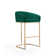 Lioba Upholstered Counter Stool with Metal Frame