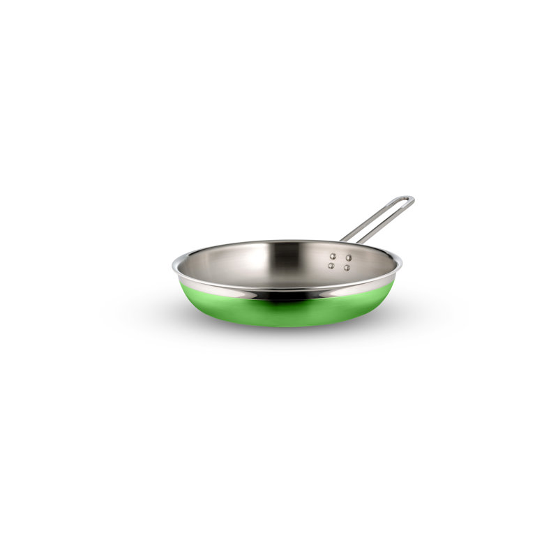 Bon Chef Stainless Steel Saute Pan, Lime, 2.38 qt.