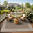 Outdoor Area Rug, Casual Design with Striped Border, Stain Resistant Durable Mat for Patio, Balcony, Bedroom, Living Room, Dining Room, Bathroom-489525004-489524993