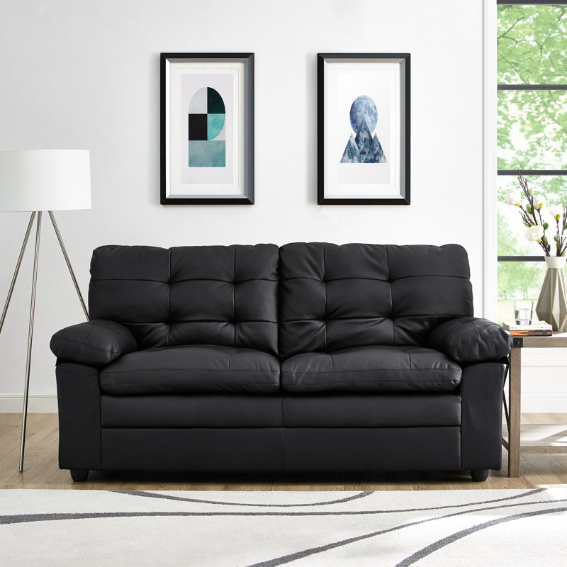 Grayson 70.5'' Faux Leather Sofa