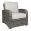Chaise de terrasse avec coussin Bogic