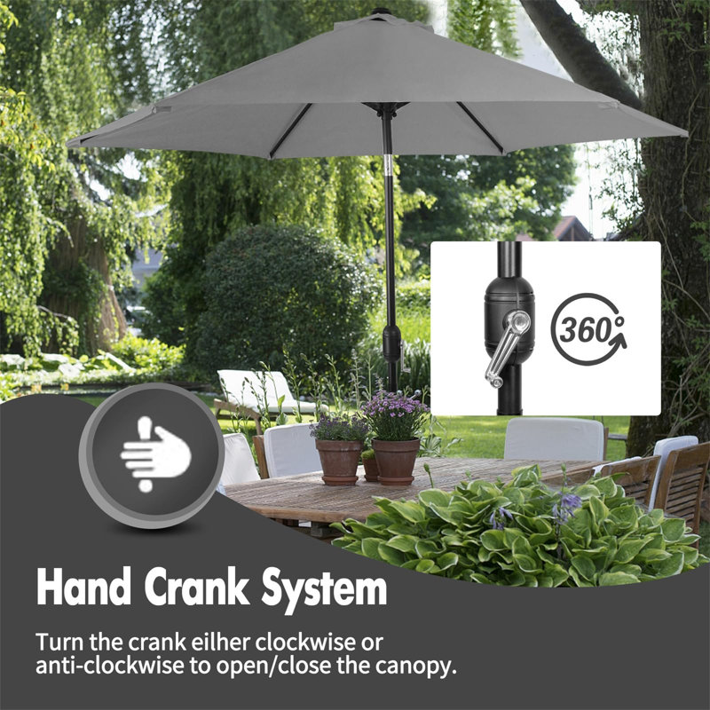 270cm Tilt Market Parasol
