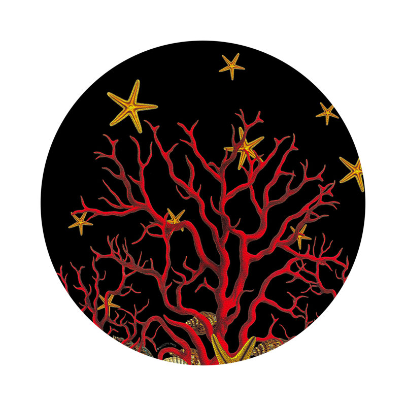 Napperon Coral Reef, Noir