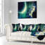 Deux planètes - coussin à imprimé paysage-89812615-29882802