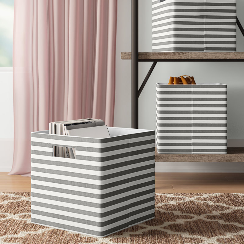 Cube ou bac en tissu Chorleywood, Gris, H 13 po x l 13 po x P 13 po