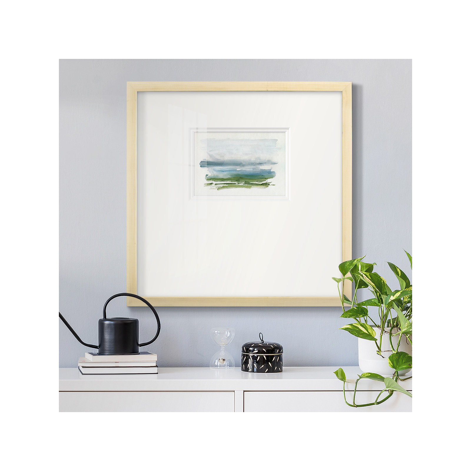 Coastline Splash III, 21" H x 21" W x 1.25" D, Natural