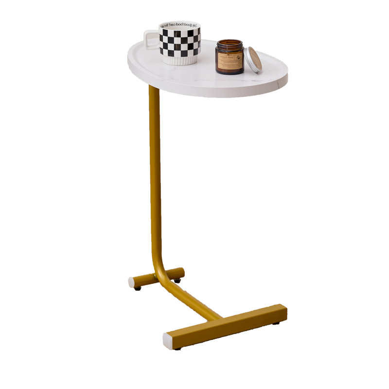 Table d'appoint en forme de C, petit canapé pour le salon, 2