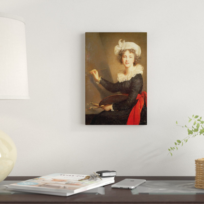 « self portrait, 1790 », reproduction d’impression sur toile tendue, H 18 po x l 12 po x P 1,5 po, Toile tendue, Pas de tapis