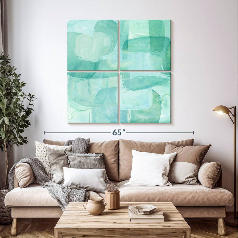 Avery Sea Glass Reflection I, H 45 po x l 45 po