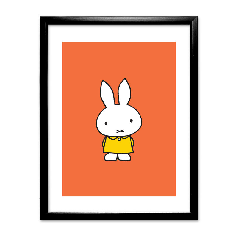 Dick Bruna - Single Picture Frame Print, Black