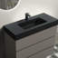 Meuble-lavabo gris de 36 po avec lavabo - style frais, chambre de rangement suffisante, hanche silencieuse, poignée abondante - capacité, loi