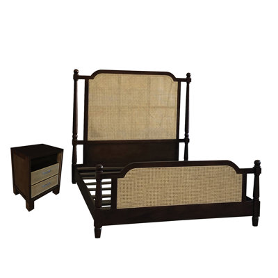 Ensemble de chambre à coucher Lavish Grande Elegant Cane (grand)