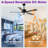 52" 6-Speed Dimmable LED Ceiling Fan with Light and Remote Control, 3 Color Lights, Reversible DC Motor, Double-Sided Wood Blades, 4"/10" Downrods-1019938423