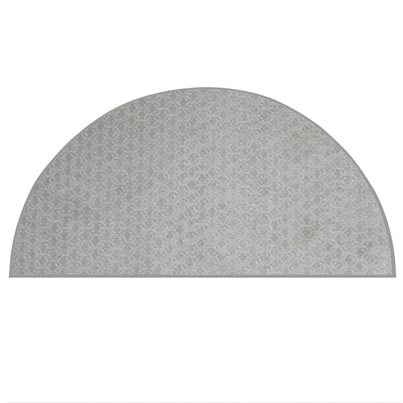 Tapis de sol personnalisé valide - gris, Demi-cercle 2 pi x 4 pi